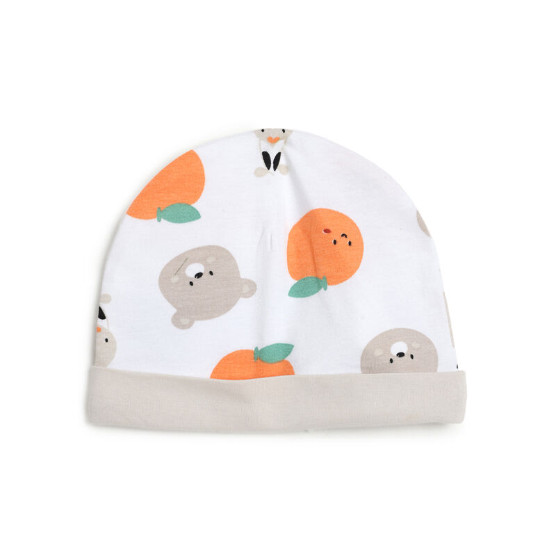 Infants Natural Printed Hat image number 1